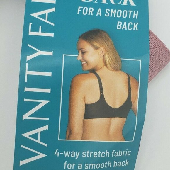 Vanity Fair Beauty Back Wire-Free Bra 38D Pink 71380 New with Tags - Picture 6 of 9